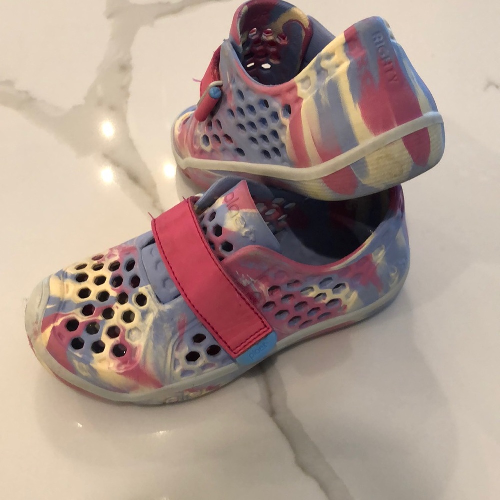 Plae Toddler Girls 10C Pink/Purple/Cream